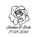 Sektglas Set - Rosenhochzeit