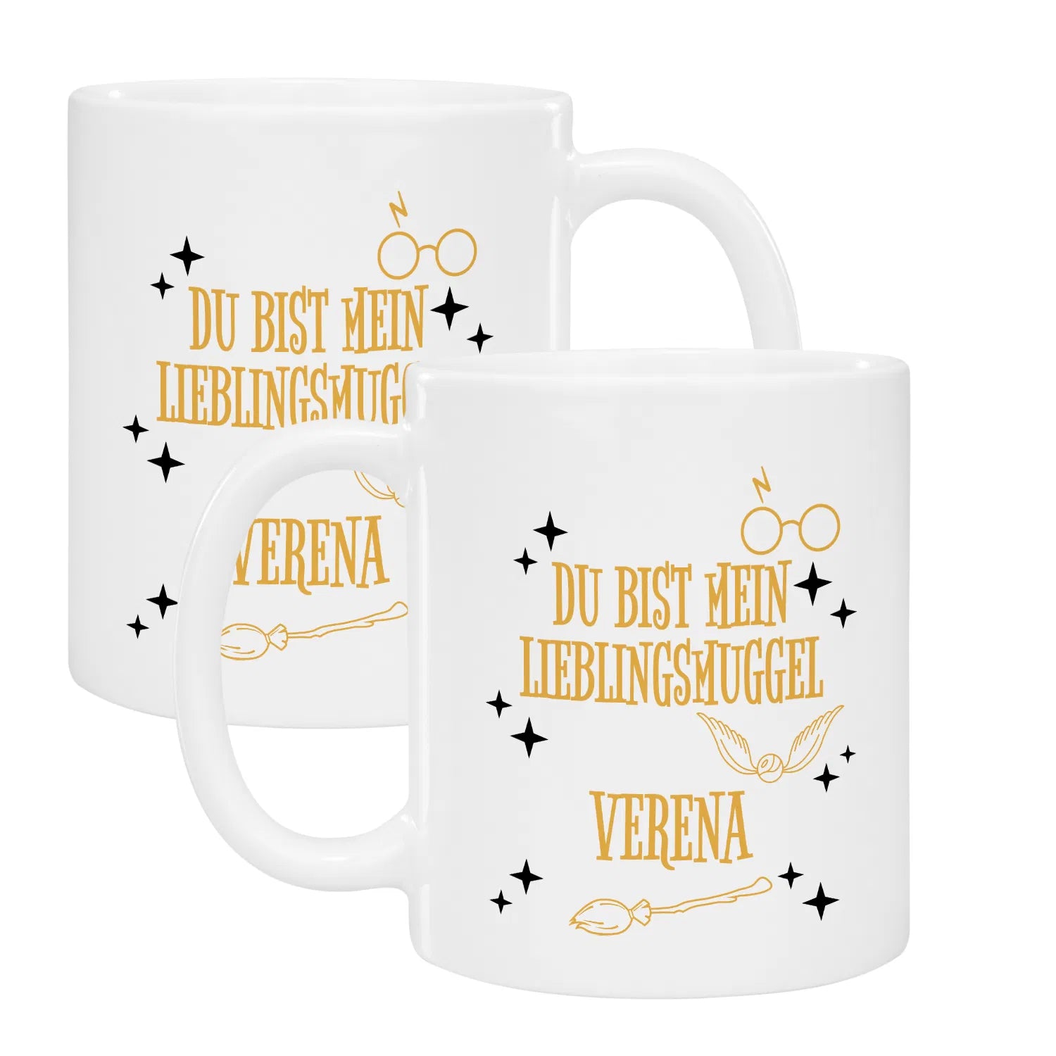 Tassenbrennerei Taza con texto en inglés Du ist mein Lieblings Muggel – Taza de café divertida como regalo para amigos o novias, Fantasy (verde oscuro Tassenbrennerei Taza con texto en inglés Du ist mein Lieblings Muggel – Taza de café divertida como regalo para amigos o novias, Fantasy (verde oscuro