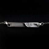 Taufarmband mit Wunschinitialen