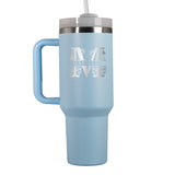 personalisierter Thermobecher mit Monogrammwunschgravur- deine Wunschgravur