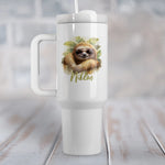 Thermobecher mit Griff und Faultier Design FaultierSonnenbrille