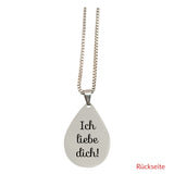 Anhänger - Tropfen - Ich liebe Dich
