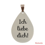 Anhänger - Tropfen - Ich liebe Dich