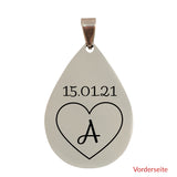 Anhänger - Tropfen - Ich liebe Dich