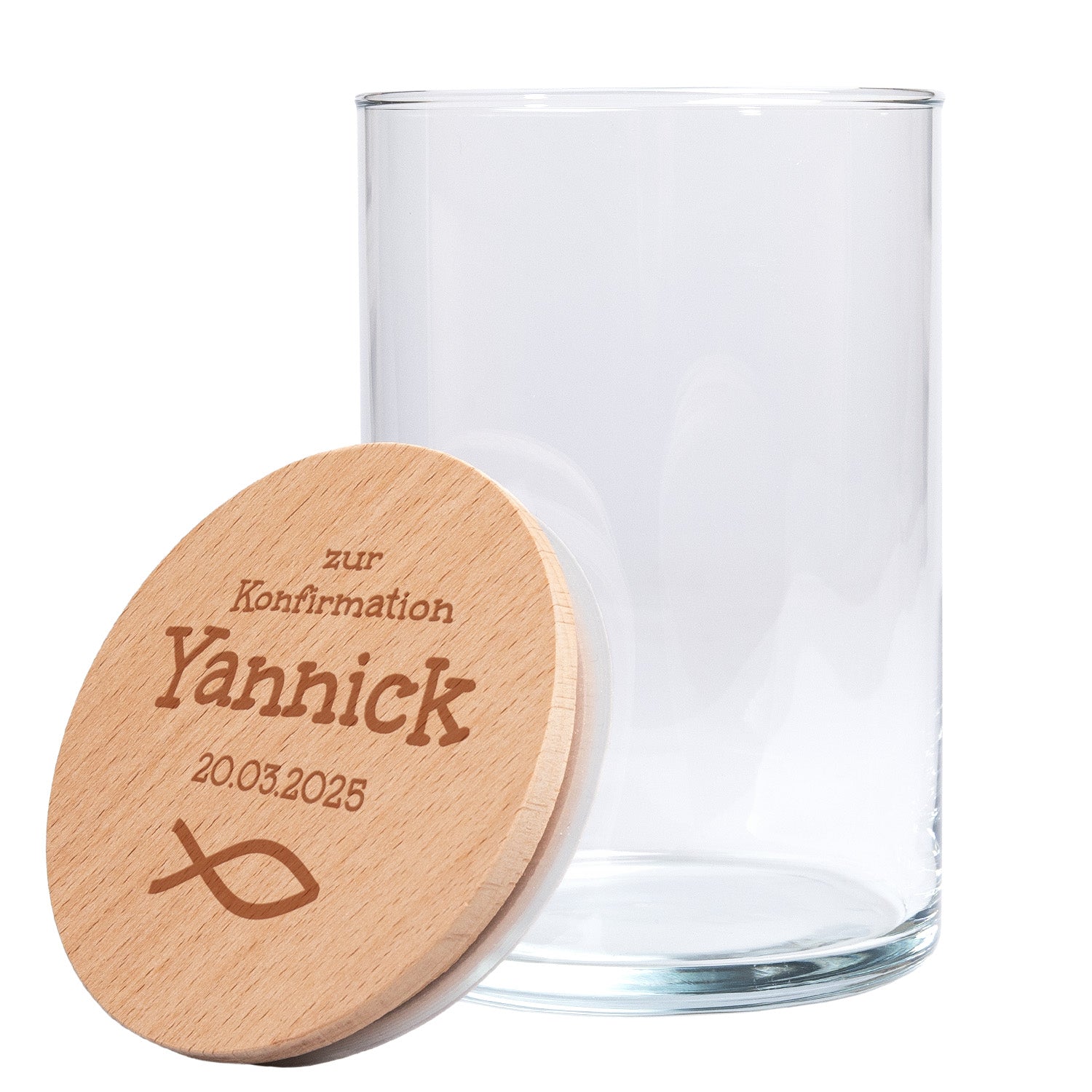 persönliches Keksglas zur Konfirmation