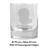 Whiskyglas mit Fotogravur