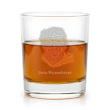 Whiskyglas mit Fotogravur