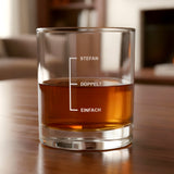 Whiskyglas - Einfach, Doppelt mit Wunschname