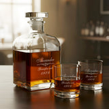 Whiskykaraffe im Set mit Gravur
