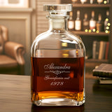 Whiskykaraffe im Set mit Gravur