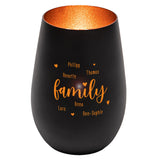 Windlicht - Family Schwarz matt bronze