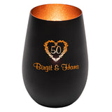 Windlicht - Goldene Hochzeit mit Personalisierung