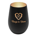 Windlicht - Goldene Hochzeit mit Personalisierung