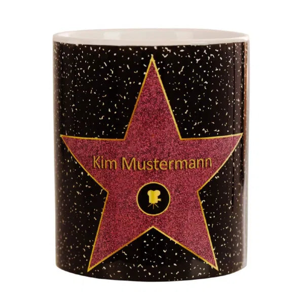 Tasse - Walk of Fame mit Namen- Geschenk für Freunde oder Kollegen