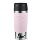 Thermobecher Emsa - Travel Mug auf Wunsch mit Gravur Pastellrosa Wunschname