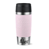 Thermobecher Emsa - Travel Mug auf Wunsch mit Gravur Pastellrosa Wunschname