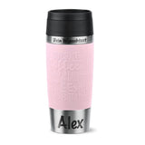 Thermobecher Emsa - Travel Mug auf Wunsch mit Gravur Pastellrosa Wunschname +Wunschtext