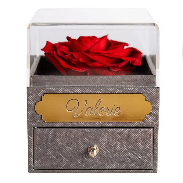 Geschenkbox Ewige Rose mit Halskette