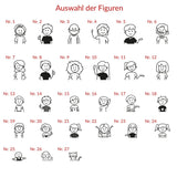 Schiefertafel - Individuell im Comic Stil