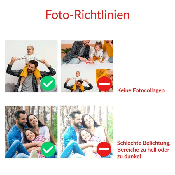 LED Leuchte mit Fotodruck