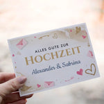 Grußkarte zur Hochzeit