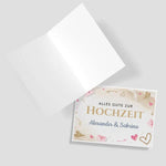 Grußkarte zur Hochzeit