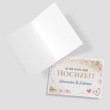 Grußkarte zur Hochzeit