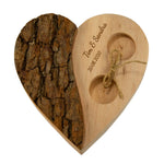 Holz Herz Ringkissen für Eheringe