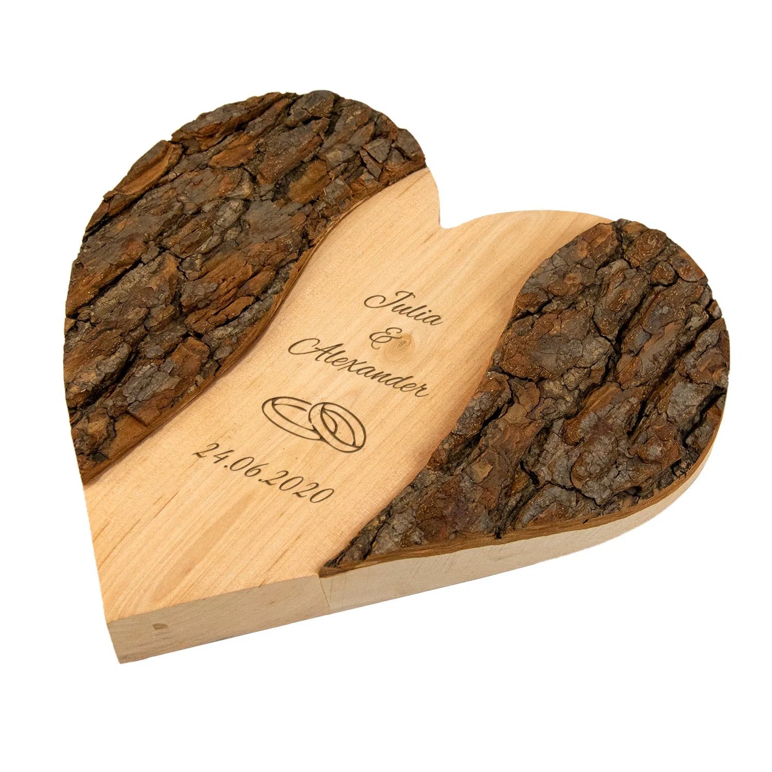 Holz Herz - zur Hochzeit