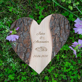 Holz Herz - zur Hochzeit