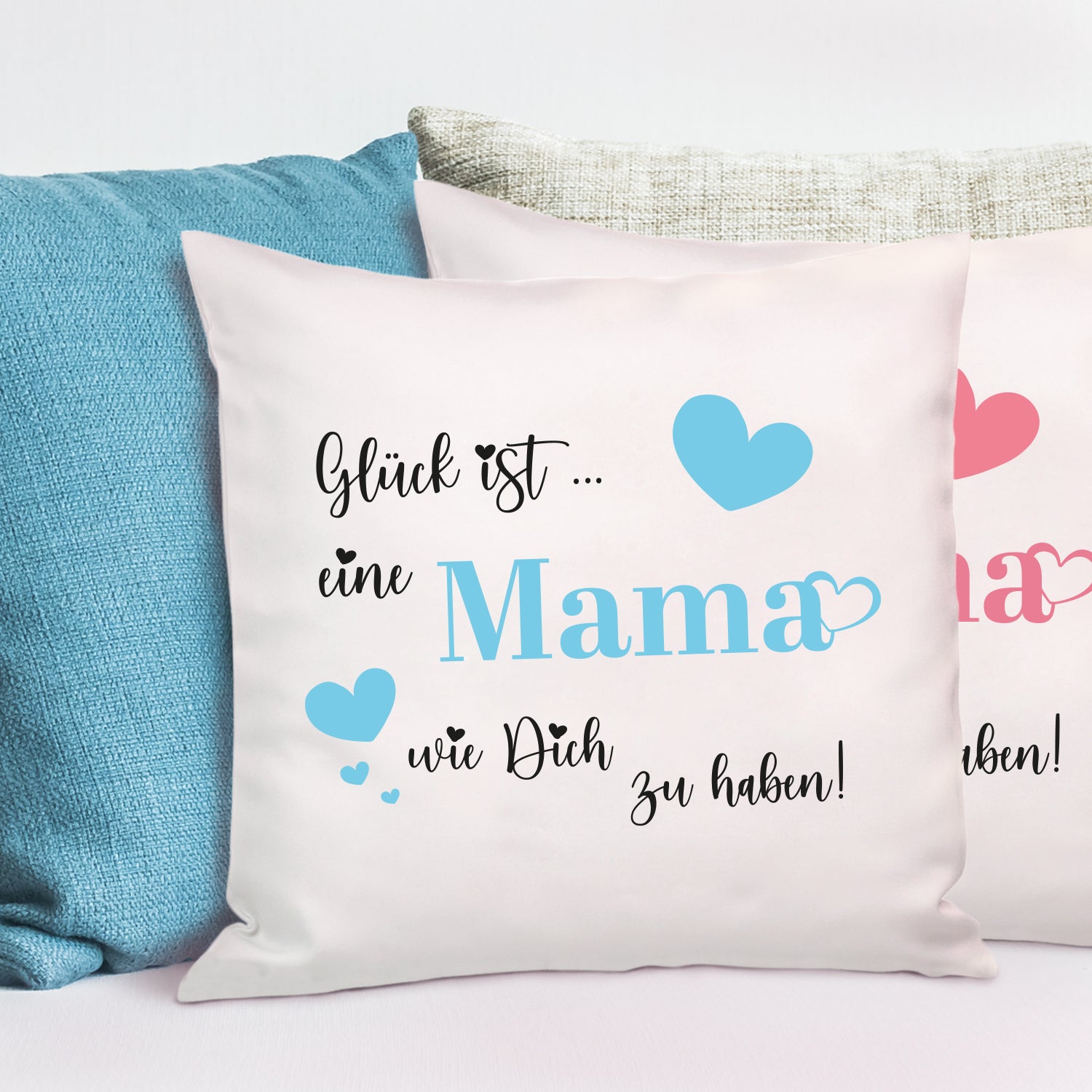 Kissen - Mama mit Herzen