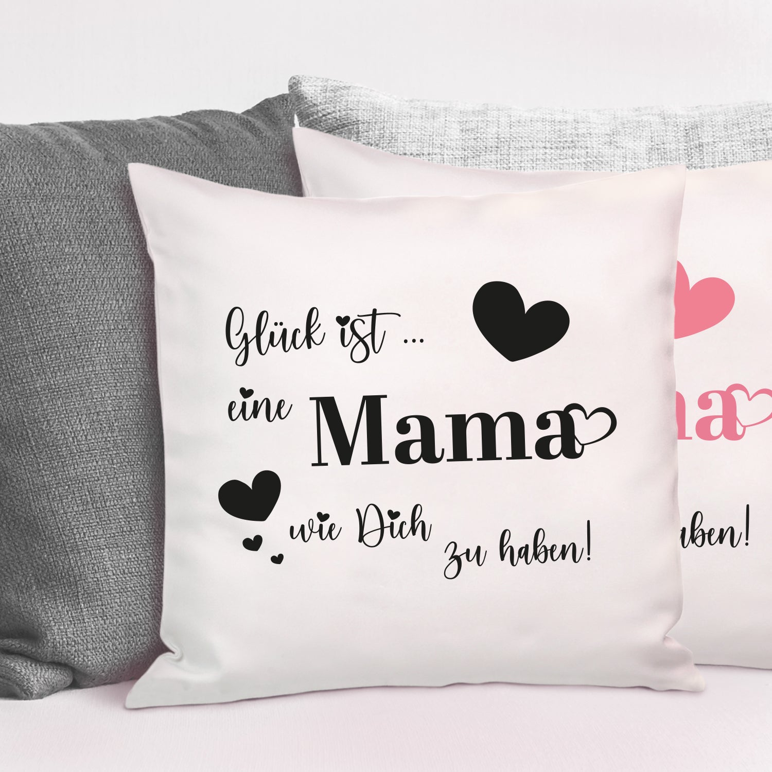 Kissen - Mama mit Herzen