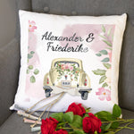 Personalisiertes Kissen Hochzeitsauto für Geldscheine