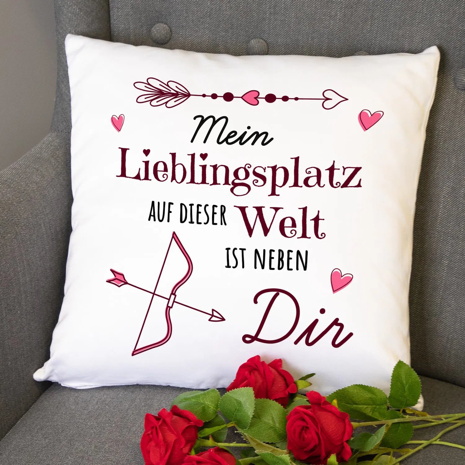 Kissen - Mein Lieblingsplatz ist neben dir
