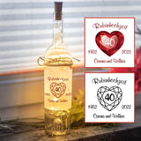 LED Flasche - Rubinhochzeit