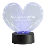 LED-Herzleuchte mit Personalisierung