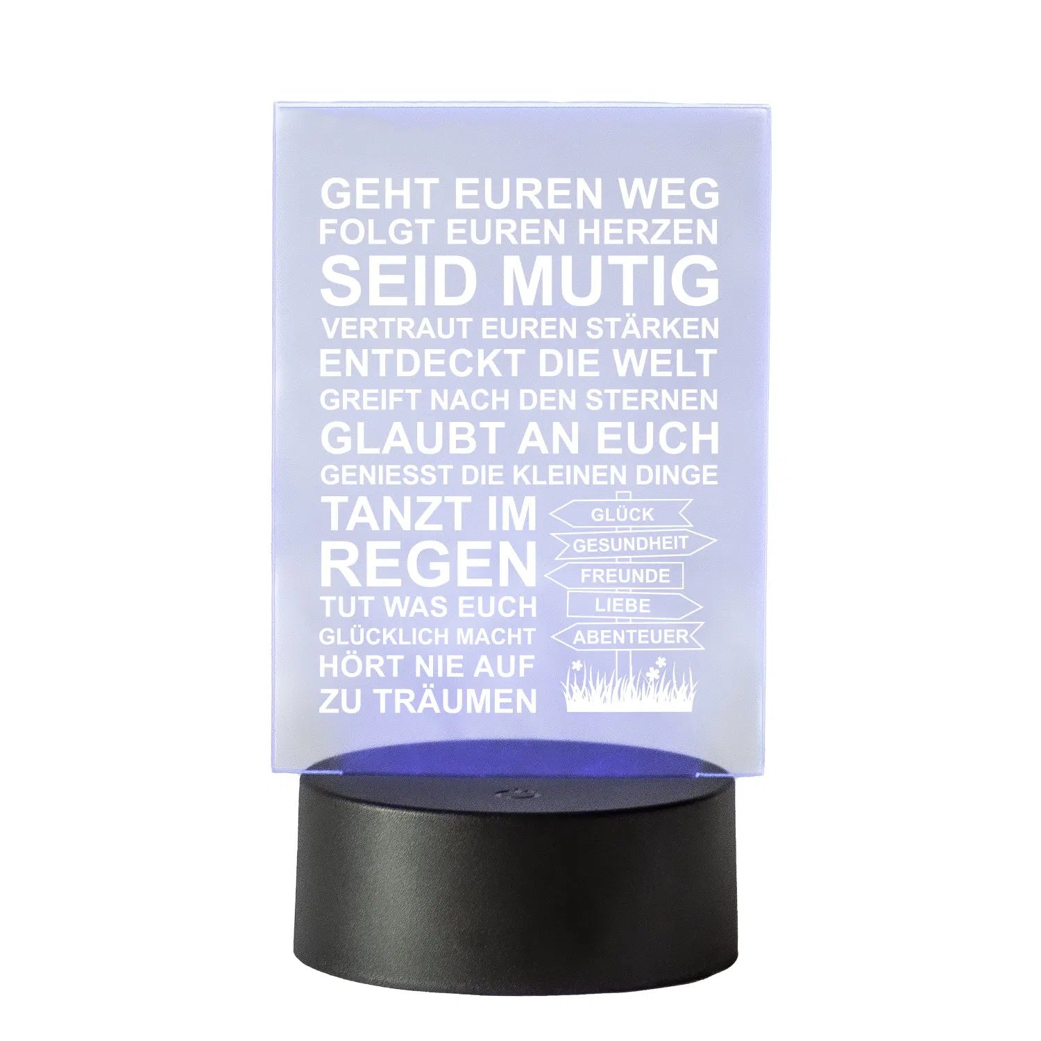 LED-Leuchte - Wegweiser des Lebens Wegweiser