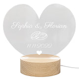 LED-Herzleuchte zur Hochzeit