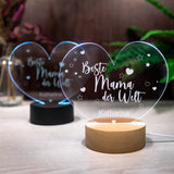 LED-Leuchte - Beste Mama mit Personalisierung