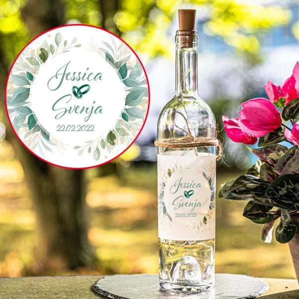 LED Flasche zur Hochzeit