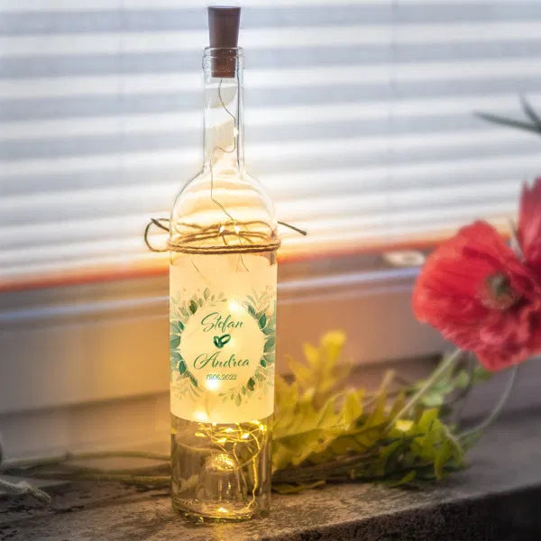 LED Flasche zur Hochzeit