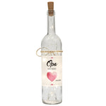 LED Flasche Herz mit Personalisierung