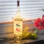 LED Flasche Herz mit Personalisierung