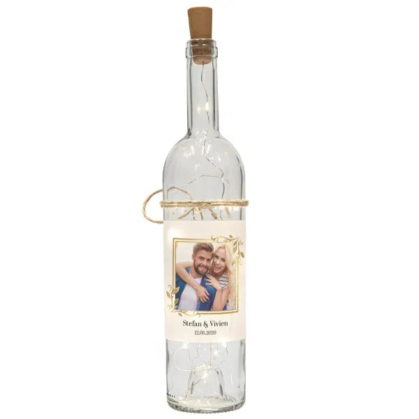 LED Flasche mit Wunschfoto