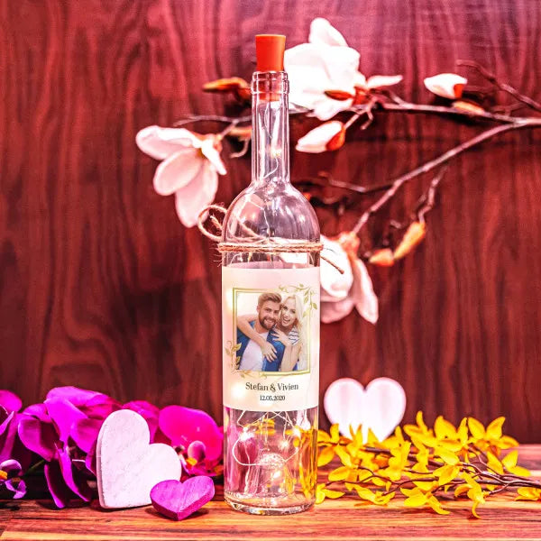 LED Flasche mit Wunschfoto
