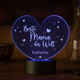 LED-Leuchte - Beste Mama mit Personalisierung
