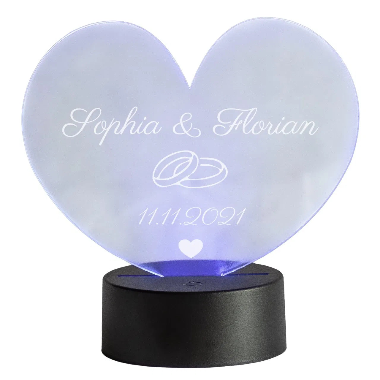 LED-Herzleuchte zur Hochzeit