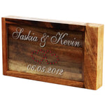 Magische Geldgeschenkebox - Hochzeit Herzen aus Strass