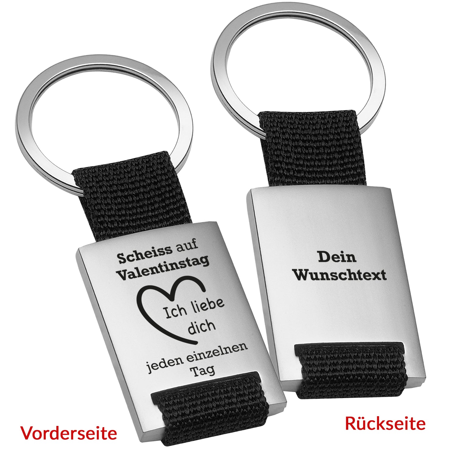 Schlüsselanhänger - Scheiß auf Valentinstag