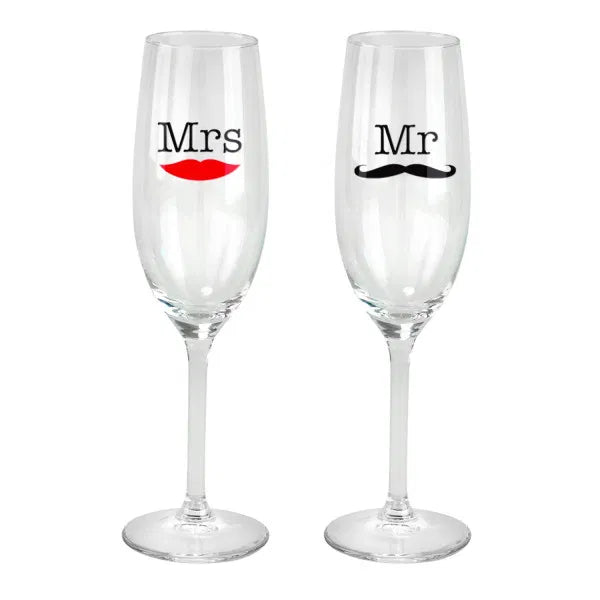 Sektglas-Set Hipster Mr&Mrs
